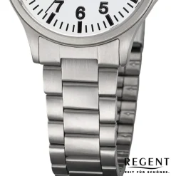 Regent Damen Armbanduhr Analog Metallarmband silber UR2192563