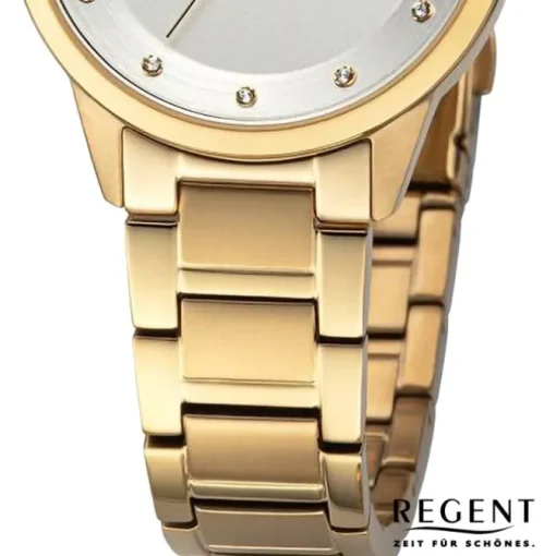 Regent Damen Armbanduhr Analog Metallarmband gold UR2212807