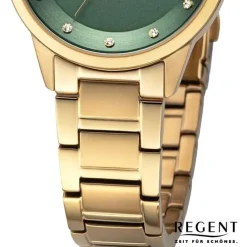 Regent Damen Armbanduhr Analog Metallarmband gold UR2212808