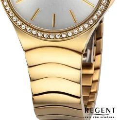 Regent Damen Armbanduhr Analog Metallarmband gold UR2212813