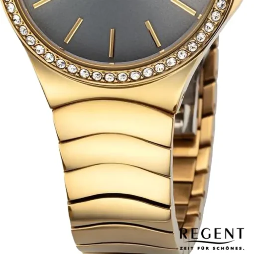 Regent Damen Armbanduhr Analog Metallarmband gold UR2212814