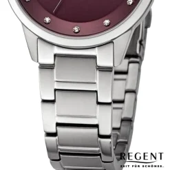 Regent Damen Armbanduhr Analog Metallarmband silber UR2252810
