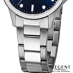 Regent Damen Armbanduhr Analog Metallarmband silber UR2254017