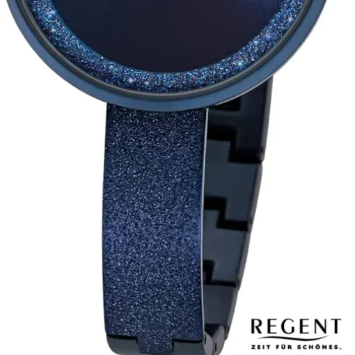 Regent Damen Armbanduhr Analog Metallarmband dunkelblau URBA686