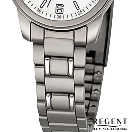 Regent Damen Armbanduhr Analog Metallarmband silber URF1441