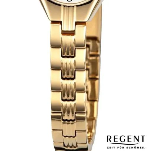 Regent Damen Armbanduhr Analog Metallarmband gold URF1470