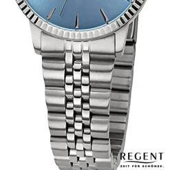 Regent Damen Armbanduhr Analog Metallarmband silber URF1498