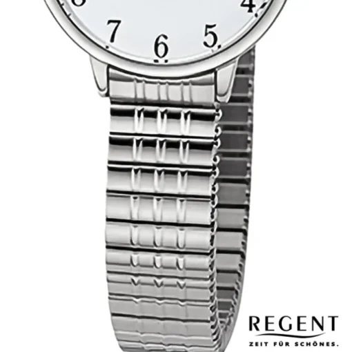 Regent Damen Armbanduhr Analog Edelstahlarmband silber URF1510