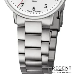 Regent Damen Armbanduhr Analog Metallarmband silber URGM2304