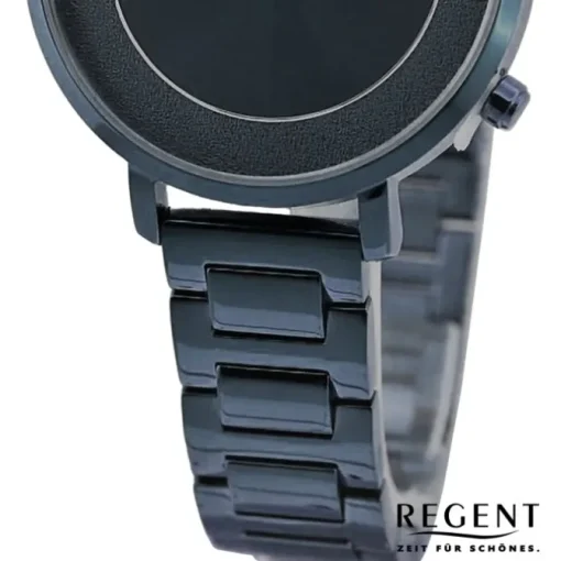Regent Damen Armbanduhr Analog Metallarmband blau UR2252546