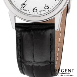 Regent Damen Armbanduhr Analog GM-2114 Automatik Lederband schwarz URGM2114