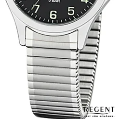 Regent Damen Armbanduhr Analog 2242415 Quarz-Uhr Metall silber UR2242415