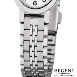 Regent Damen Armbanduhr Analog F-1169 Quarz-Uhr Metall silber URF1169
