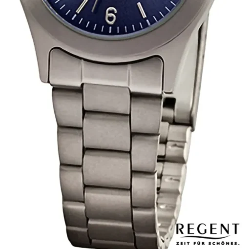 Regent Damen Armbanduhr Analog Metallarmband grau URF1440
