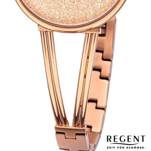 Regent Damen Armbanduhr Analog Metallarmband rosegold URBA681