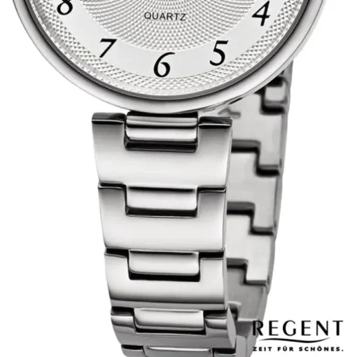 Regent Damen Armbanduhr Analog Metallarmband silber UR2254045
