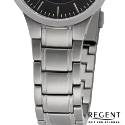 Regent Damen Armbanduhr Analog Metallarmband silber URBA711
