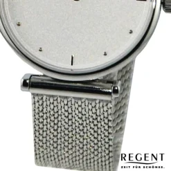 Regent Damen Armbanduhr Analog Metallarmband silber UR2251588