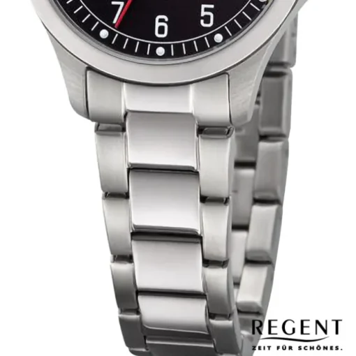 Regent Damen Armbanduhr Analog Metallarmband silber URBA788