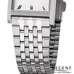 Regent Damen Armbanduhr Analog Metallarmband silber URF1331