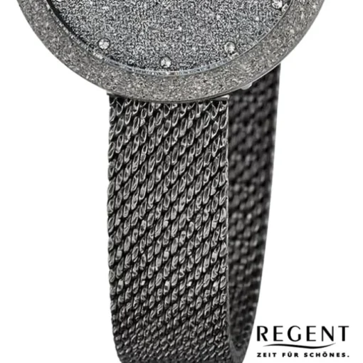 Regent Damen Armbanduhr Analog Metallarmband schwarz UR2252542