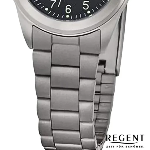 Regent Damen Armbanduhr Analog Metallarmband grau URF1334