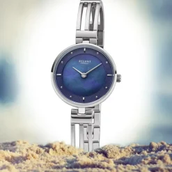 Regent Damen Armbanduhr Analog F-1148 Quarz-Uhr Metall silber URF1148