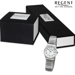 Regent Damen Armbanduhr Analog Edelstahlarmband silber URF1512