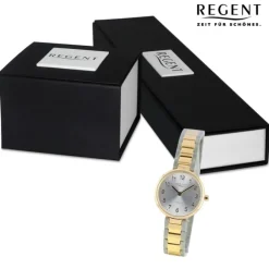 Regent Damen Armbanduhr Analog Metallarmband gold silber UR2192517