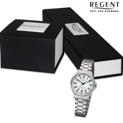 Regent Damen Armbanduhr Analog Metallarmband silber UR2192563