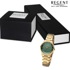 Regent Damen Armbanduhr Analog Metallarmband gold UR2212808