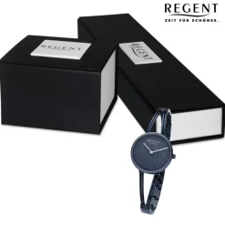Regent Damen Armbanduhr Analog Metallarmband dunkelblau URBA684