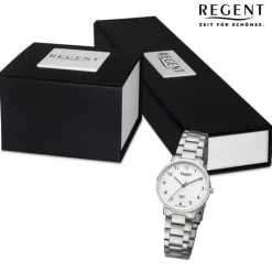 Regent Damen Armbanduhr Analog Metallarmband silber URGM2304