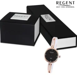 Regent Damen Armbanduhr Analog Metallarmband rosegold UR2214004