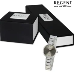Regent Damen Armbanduhr Analog Metallarmband silber UR2192519