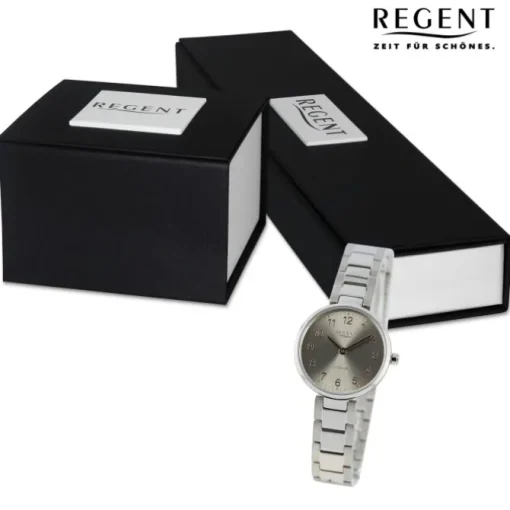 Regent Damen Armbanduhr Analog Metallarmband silber UR2192519