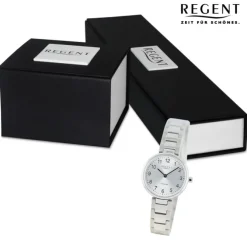 Regent Damen Armbanduhr Analog Metallarmband silber UR2192520