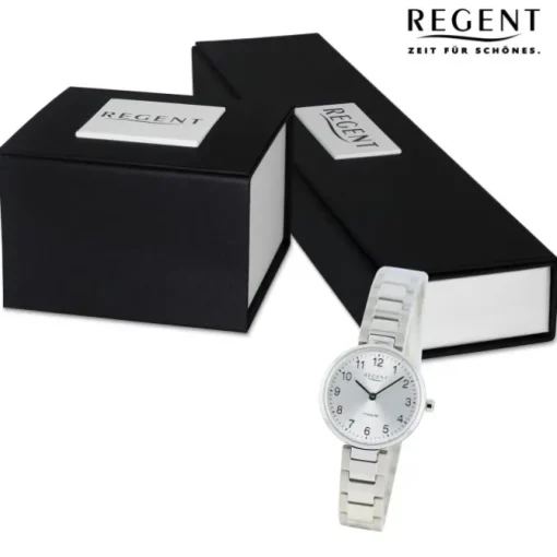 Regent Damen Armbanduhr Analog Metallarmband silber UR2192520