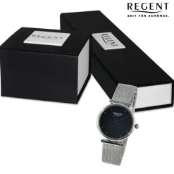 Regent Damen Armbanduhr Analog Metallarmband silber UR2251589