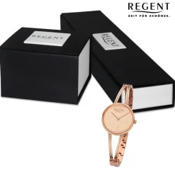 Regent Damen Armbanduhr Analog Metallarmband rosegold URBA681