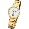 Regent Damen Funkuhr Analog-Digital Metallarmband gold URFR289