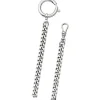 Regent Damen Herren Taschenuhr Kette Flachpanzer 6mm silber URP043
