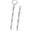 Regent Damen Herren Taschenuhr Kette Figaro 5mm silber vernickelt URP049