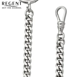 Regent Damen Herren Taschenuhr Kette Flachpanzer 5mm silber URP045