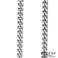 Regent Damen Herren Taschenuhr Kette Flachpanzer 5mm silber URP045