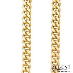 Regent Damen Herren Taschenuhr Kette Flachpanzer 6mm vergoldet vernickelt URP042