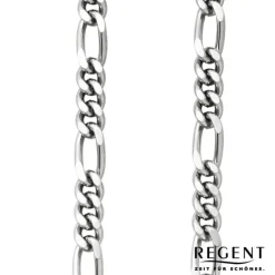 Regent Damen Herren Taschenuhr Kette Figaro 5mm silber vernickelt URP049