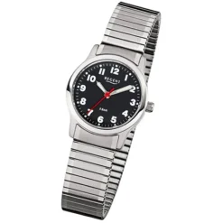 Regent Damen, Herren-Armbanduhr 32-F-1016 Quarz-Uhr Edelstahl-Armband silber URF1016