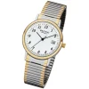 Regent Damen, Herren-Armbanduhr 32-F-1015 Edelstahl-Armband silber gold URF1015