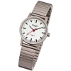 Regent Damen, Herren-Armbanduhr F-476 Quarz-Uhr Titan-Armband silber grau URF476